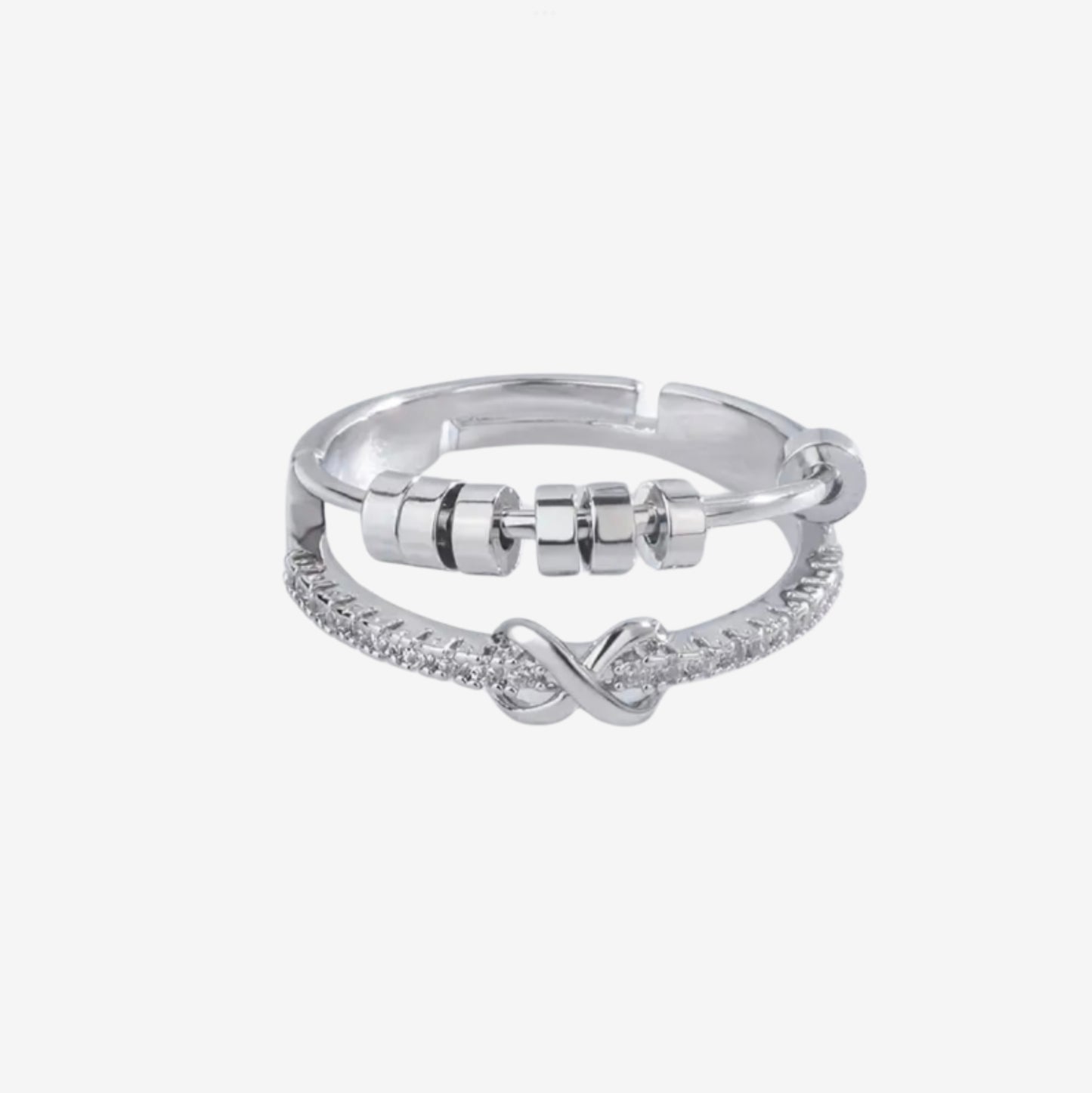 Sparkle Serenity Spinner Ring